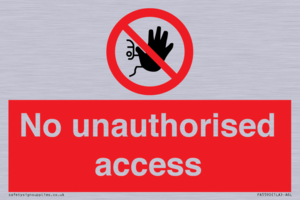 No unauthorised access